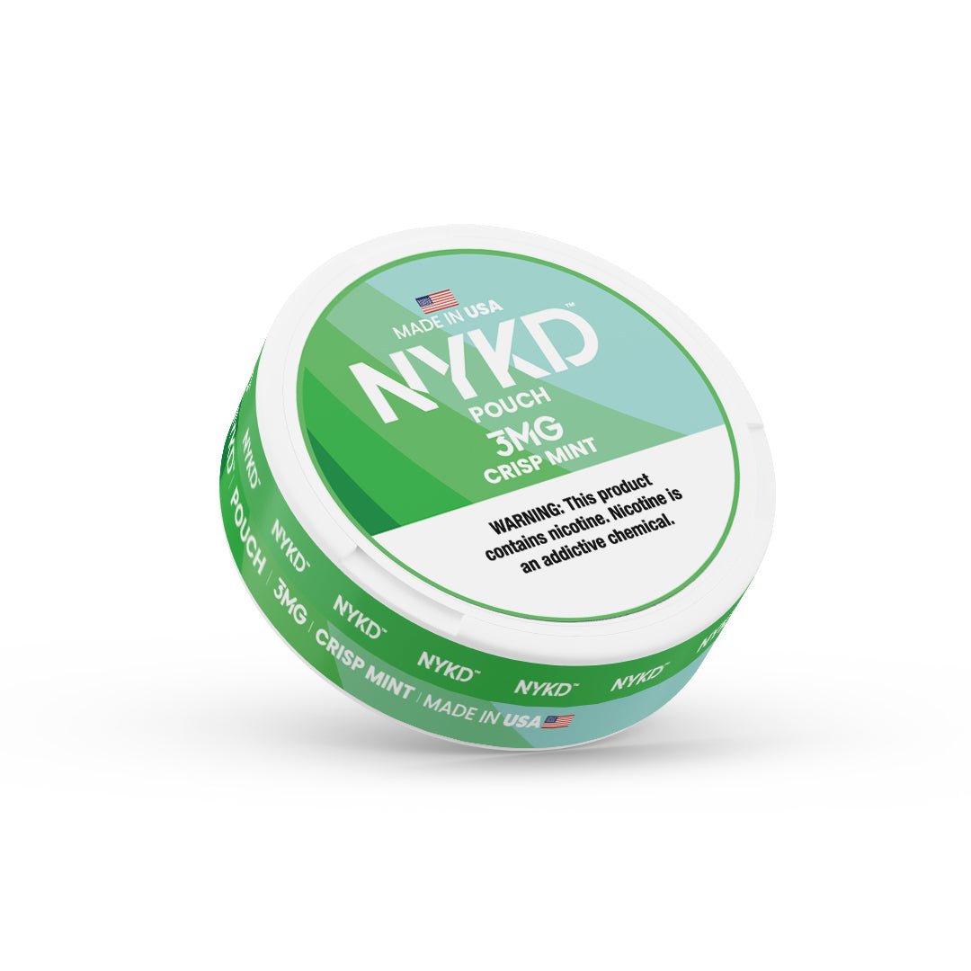 NYKD-Crisp-Mint-3MG NYKD POUCH USA - Premium Nicotine Pouches - Crisp Mint | Single Can - Image 1